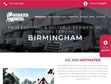Tablet Screenshot of motivatedmoversbham.com
